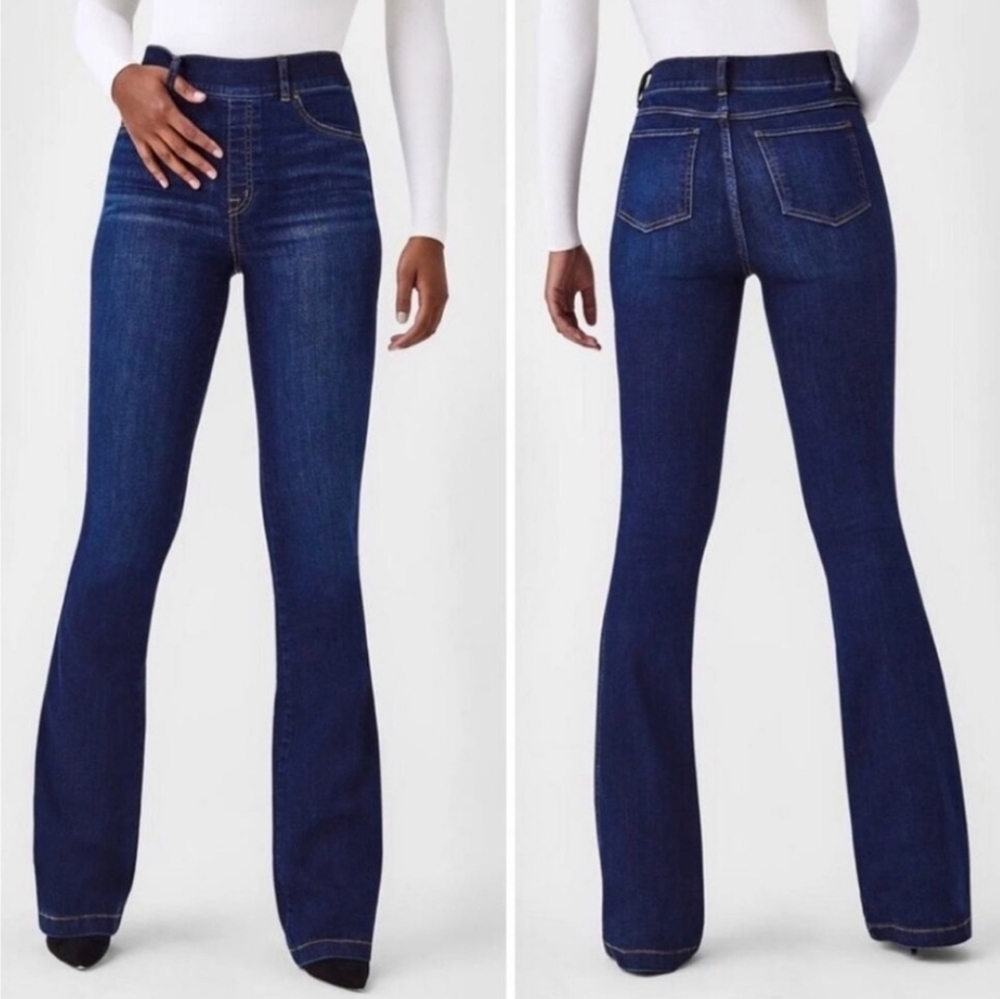 Spanx Flare Jean In Midnight SzM